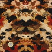 Tissu Viscose fluide GEPI, motif pelage caramel, sable, chocolat, noir - STANDARD 100 OEKO - TEX - TissusPapi.com