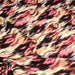 Tissu Viscose fluide motif IKAT rose, chocolat, écru - STANDARD 100 OEKO - TEX - TissusPapi.com