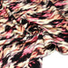 Tissu Viscose fluide motif IKAT rose, chocolat, écru - STANDARD 100 OEKO - TEX - TissusPapi.com