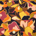 Tissu Viscose fluide BERNIE, floral rose, ocre, orange, chocolat, noir - STANDARD 100 OEKO - TEX - TissusPapi.com
