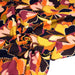 Tissu Viscose fluide BERNIE, floral rose, ocre, orange, chocolat, noir - STANDARD 100 OEKO - TEX - TissusPapi.com