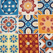 Tissu cotonnade aux carreaux de faïence multicolore - COLLECTION AZULEJOS - TissusPapi.com