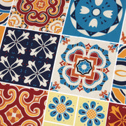 Tissu cotonnade aux carreaux de faïence multicolore - COLLECTION AZULEJOS - TissusPapi.com