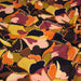 Tissu Viscose fluide BERNIE, floral rose, ocre, orange, chocolat, noir - STANDARD 100 OEKO - TEX - TissusPapi.com