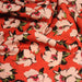 Tissu Viscose fluide SOLINE, rouge aux fleurs roses et noires - STANDARD 100 OEKO - TEX - TissusPapi.com