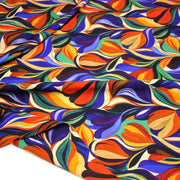 Tissu Viscose fluide ARTIA, floral moderne façon peinture à l'huile - STANDARD 100 OEKO - TEX - TissusPapi.com