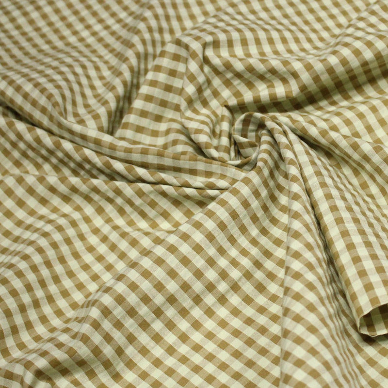 Tissu seersucker coton Vichy 5mm : nombreuses couleurs estivales et fluo ! - STANDARD 100 OEKO - TEX - TissusPapi.com
