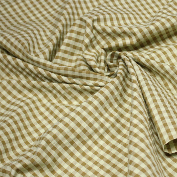 Tissu seersucker coton Vichy 5mm : nombreuses couleurs estivales et fluo ! - STANDARD 100 OEKO - TEX - TissusPapi.com