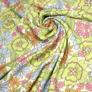 Tissu Viscose fluide floral Seventies pastel - STANDARD 100 OEKO - TEX - TissusPapi.com