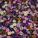 Tissu Viscose fluide ZATA floral parme et violet fond noir – STANDARD 100 OEKO - TEX - TissusPapi.com