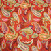 Tissu Viscose fluide ANJALI motif cachemire multicolore fond rouge – STANDARD 100 OEKO - TEX - TissusPapi.com