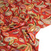 Tissu Viscose fluide ANJALI motif cachemire multicolore fond rouge – STANDARD 100 OEKO - TEX - TissusPapi.com