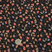 Tissu Viscose fluide FLAVIE floral multicolore fond gris anthracite – STANDARD 100 OEKO - TEX - TissusPapi.com