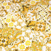 Tissu popeline de coton AZULEJOS aux carreaux de faïence jaune safran & blanc - tissuspapi