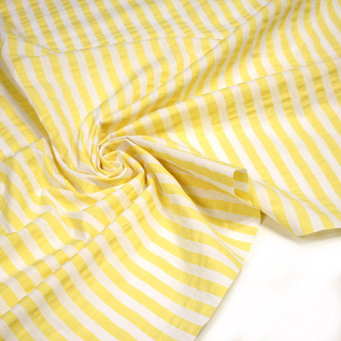Tissu seersucker coton rayures 1cm : nombreuses couleurs estivales et fluo ! - STANDARD 100 OEKO - TEX - TissusPapi.com