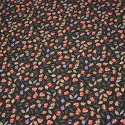 Tissu Viscose fluide FLAVIE floral multicolore fond gris anthracite – STANDARD 100 OEKO - TEX - TissusPapi.com