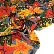 Tissu Viscose fluide MADIDI, aux fleurs de lys multicolores - STANDARD 100 OEKO - TEX - TissusPapi.com