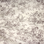 Tissu coton renforcé TOILE DE JOUY LES BAMBINS, grande largeur 280cm : bleu ou grège - OEKO - TEX - TissusPapi.com