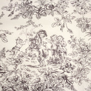 Tissu coton renforcé TOILE DE JOUY LES BAMBINS, grande largeur 280cm : bleu ou grège - OEKO - TEX - TissusPapi.com