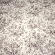 Tissu coton renforcé TOILE DE JOUY LES BAMBINS, grande largeur 280cm : bleu ou grège - OEKO - TEX - TissusPapi.com