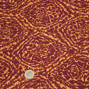 Tissu Viscose fluide ASSA arabesques rouge bordeaux fond ocre – STANDARD 100 OEKO - TEX - TissusPapi.com