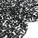 Tissu viscose fluide SEVENTIES, motif géométrique noir et blanc - STANDARD 100 OEKO - TEX - TissusPapi.com