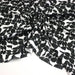 Tissu viscose fluide SEVENTIES, motif géométrique noir et blanc - STANDARD 100 OEKO - TEX - TissusPapi.com