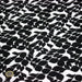 Tissu viscose fluide SEVENTIES, motif géométrique noir et blanc - STANDARD 100 OEKO - TEX - TissusPapi.com