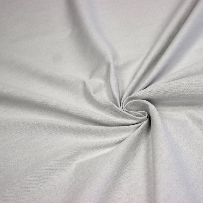 Tissu DENIM recto gris anthracite et verso blanc grisé, coton élasthanne – Fabrication italienne - TissusPapi.com