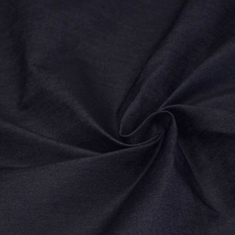 Tissu DENIM bleu brut, coton élasthanne - Fabrication italienne - TissusPapi.com