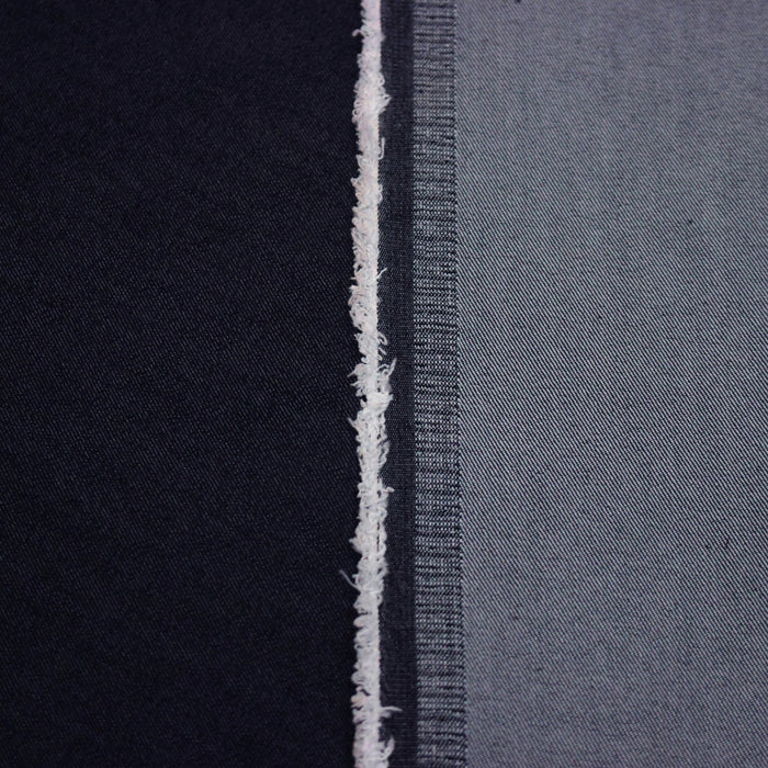 Tissu DENIM bleu brut, coton élasthanne - Fabrication italienne - TissusPapi.com