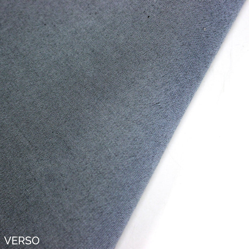 Tissu DENIM bleu brut, coton élasthanne - Fabrication italienne - TissusPapi.com