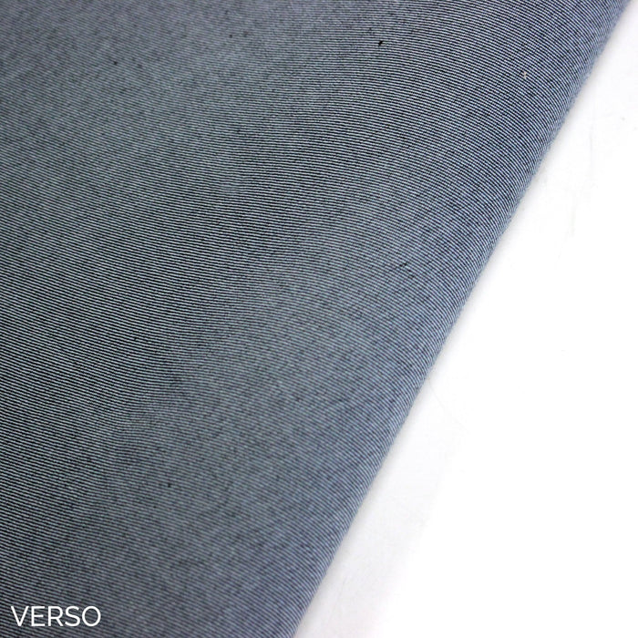 Tissu DENIM bleu brut, coton élasthanne - Fabrication italienne - TissusPapi.com
