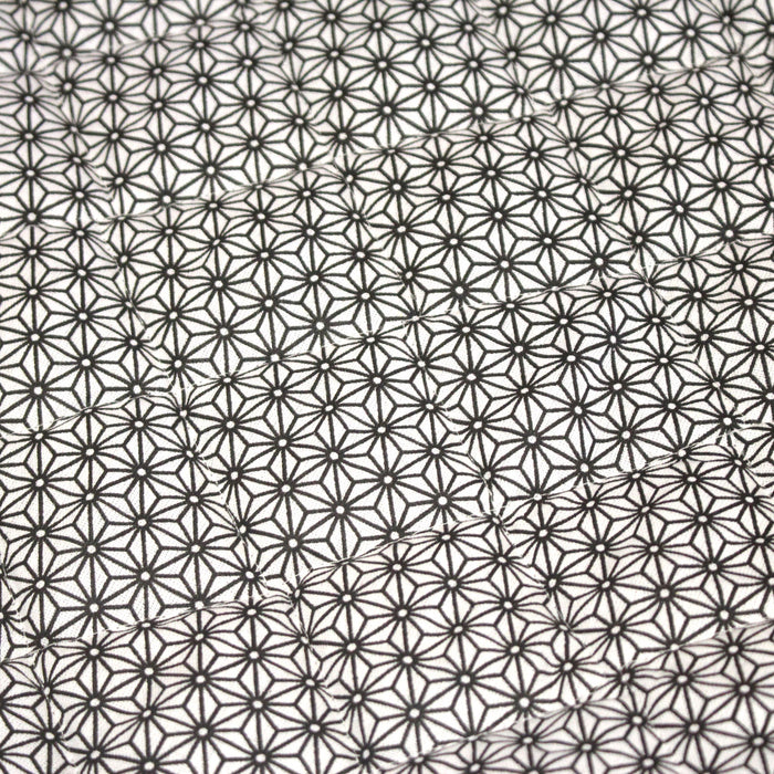 Tissu Matelassé coton motif géométrique japonais ASANOHA - OEKO-TEX