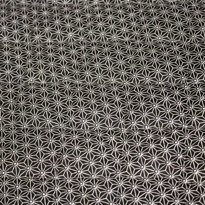 Tissu Matelassé coton motif géométrique japonais ASANOHA - OEKO-TEX