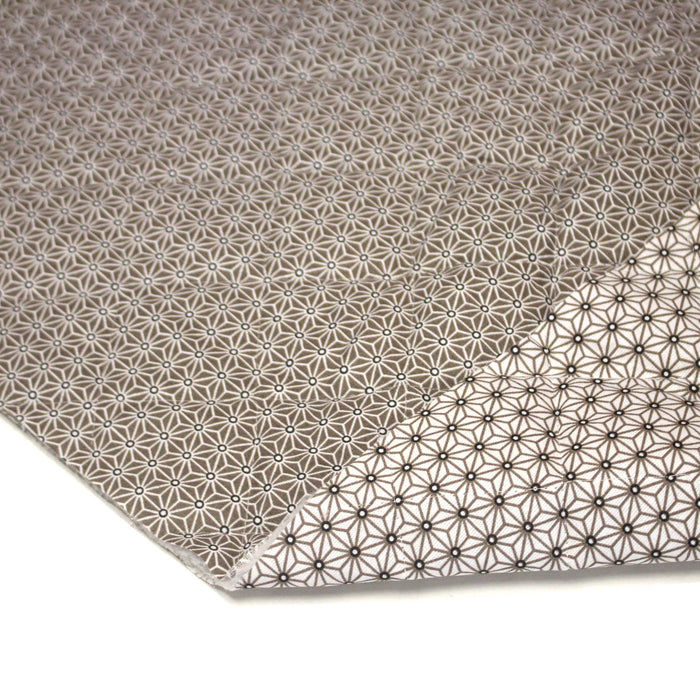 Tissu Matelassé coton motif géométrique japonais ASANOHA - OEKO-TEX