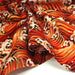 Tissu cotonnade motif japonais VAGUES HOKUSAI dorées, bleu ou rouge - COLLECTION JAPON DORÉ - TissusPapi.com