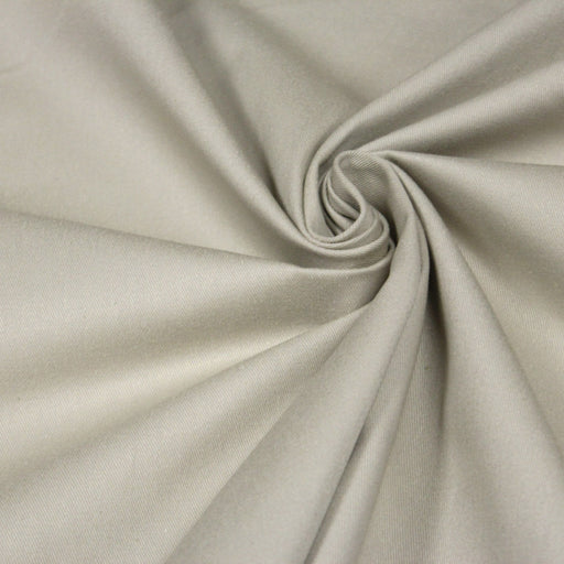 Tissu gabardine de coton LUXE - sergé de coton sable - 280gr-m2 - Fabrication française - Oeko-Tex - tissuspapi