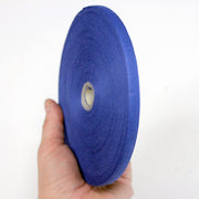 Ruban sergé de coton bleu roi 10mm - Galette de 50 mètres - Fabrication française - TissusPapi.com