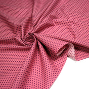 Tissu popeline rose à pois magenta 3mm - COLLECTION POLKA DOT - TissusPapi.com