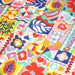 Tissu cotonnade Fleurs, feuilles et formes géométriques colorées - COLLECTION SICILIA - OEKO - TEX STANDARD 100 - TissusPapi.com