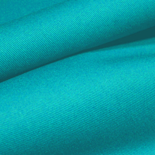 Tissu gabardine de coton LUXE - sergé de coton vert canard - 280gr-m2 - Fabrication française - Oeko-Tex - tissuspapi