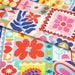 Tissu cotonnade Fleurs, feuilles et formes géométriques colorées - COLLECTION SICILIA - OEKO - TEX STANDARD 100 - TissusPapi.com
