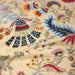 Tissu coton fin imprimé INDIENNES, jaune aux fleurs et motifs indiens multicolores - TissusPapi.com