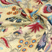 Tissu coton fin imprimé INDIENNES, jaune aux fleurs et motifs indiens multicolores - TissusPapi.com