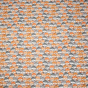 Tissu cotonnade KAWAII aux chiens japonais Shiba blancs, gris et roux, noeud papillon - OEKO - TEX - TissusPapi.com