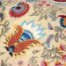 Tissu coton fin imprimé INDIENNES, jaune aux fleurs et motifs indiens multicolores - TissusPapi.com