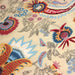 Tissu coton fin imprimé INDIENNES, jaune aux fleurs et motifs indiens multicolores - TissusPapi.com