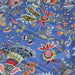Tissu coton fin imprimé INDIENNES, bleu aux fleurs et motifs indiens multicolores - TissusPapi.com
