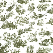 Tissu cotonnade Toile de Jouy OBER blanc : nombreuses couleurs - OEKO - TEX - TissusPapi.com